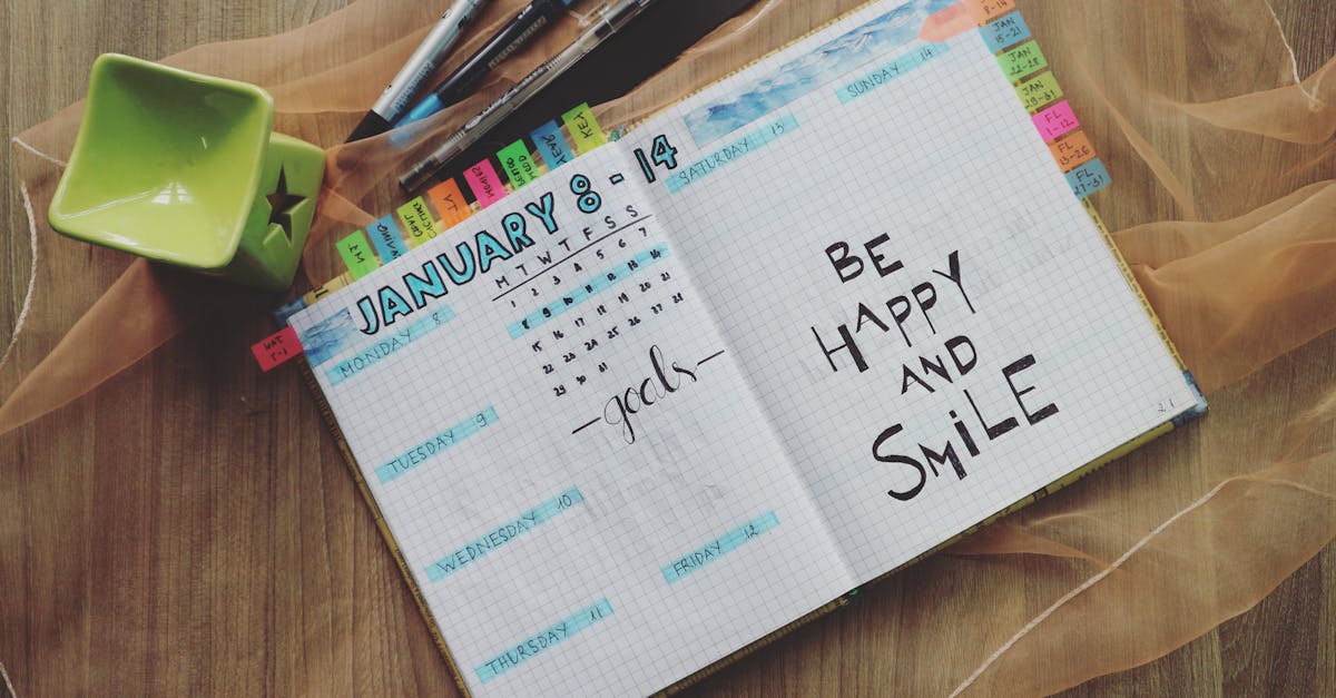 A weekly calendar and lesson notes for an online tutor.